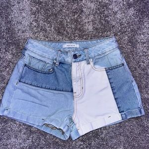 PacSun Patchwork Jean Shorts